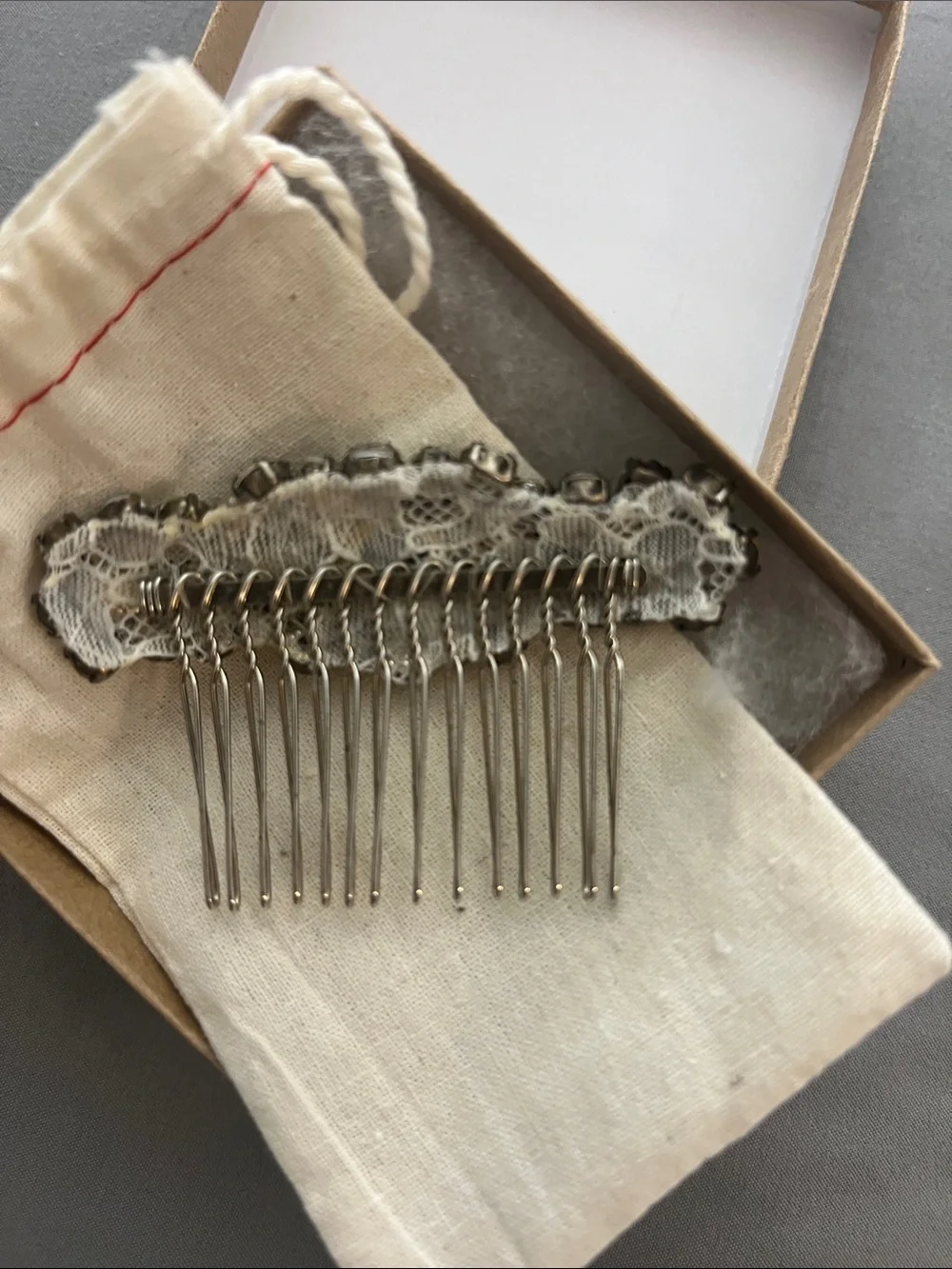 Crystal Rhinestone Hair Comb - Picture 2 of 2